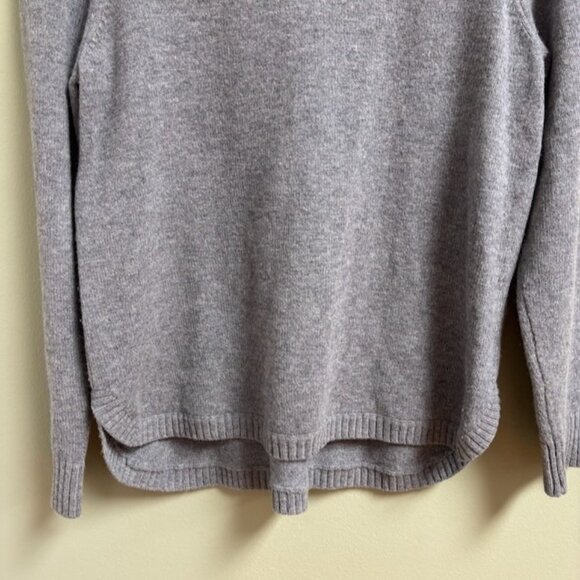 Toad & Co Womens Lambswool Aleutia Crew Sweater Size L Gray Minimalist Lagenlook - Picture 3 of 10